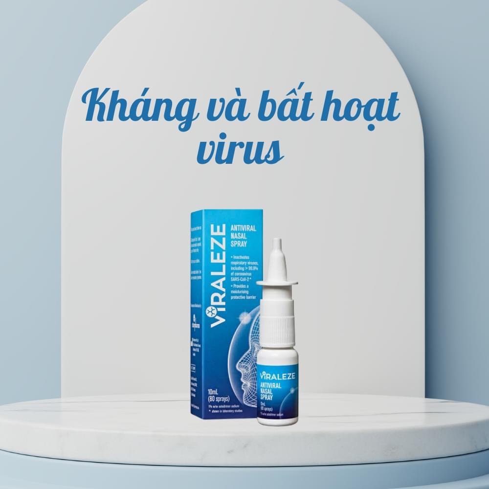 Bình xịt mũi kháng và bất hoạt virus sars-cov-2 viraleze dung tích 10ml