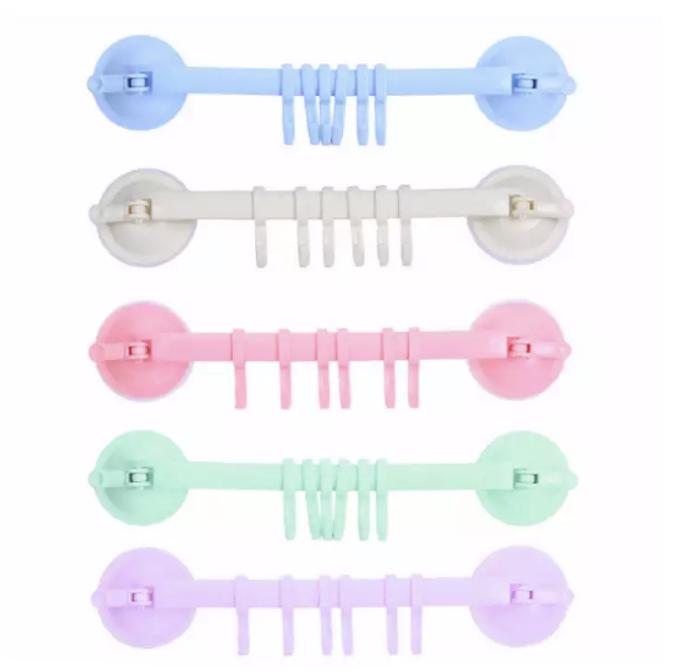 Thanh 6 Móc Treo Hít Tường Hút Chân Không Chắc Chắn