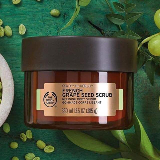 Tẩy tế bào chết cơ thể Spa Of The World French Grape Seed Scrub 350ml