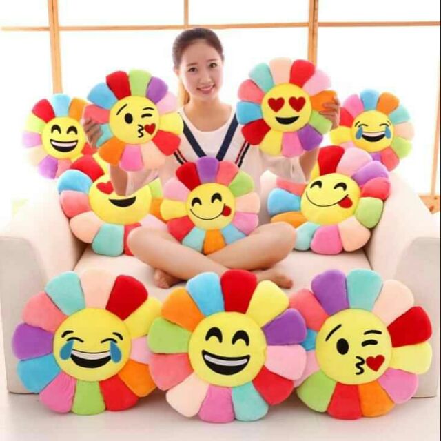 Gối Hoa Mặt Trời 36cm Chất liệu: Vải bông Kích thướt