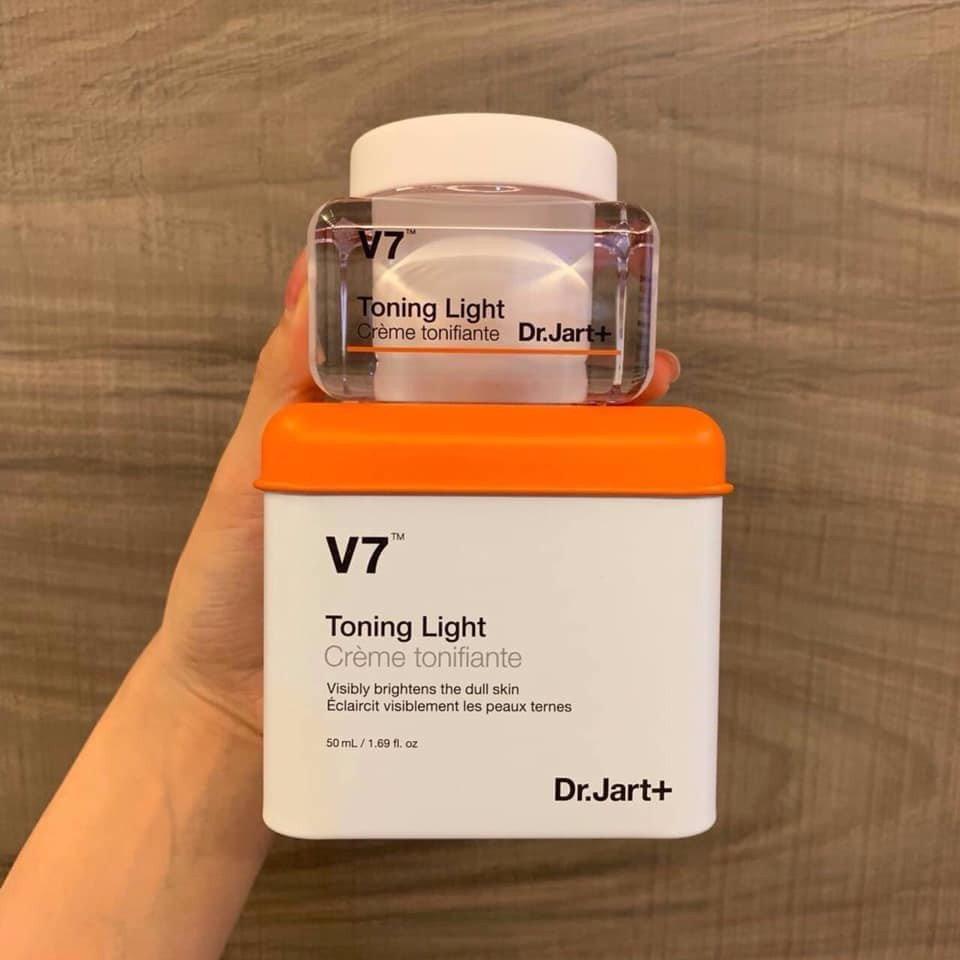 Kem Dưỡng Trắng Da V7 Toning Light Dr.Jart 50ml Hàn Quốc - dưỡng da và tái tạo làn da trắng hồng, sáng đều màu nhanh chóng, hộp fullsize