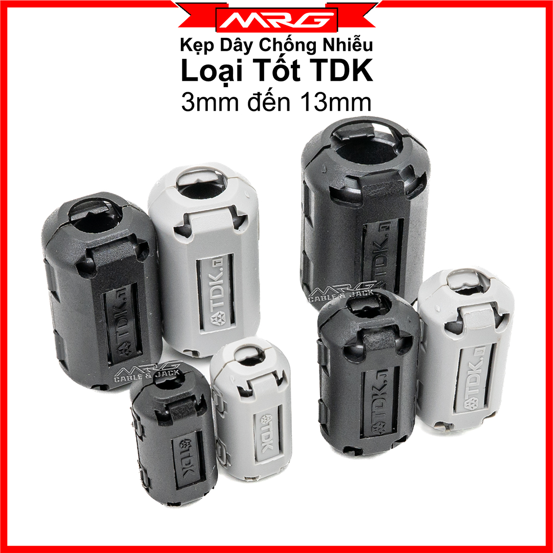 Cục Khử Từ Chống Nhiễu Loại Tốt TDK kẹp dây từ 3mm đến 13mm giá 1 cái| cục chống nhiễu 3ly 4ly 5ly 6ly 7ly 8ly 9ly 10ly 11ly 12ly 13ly