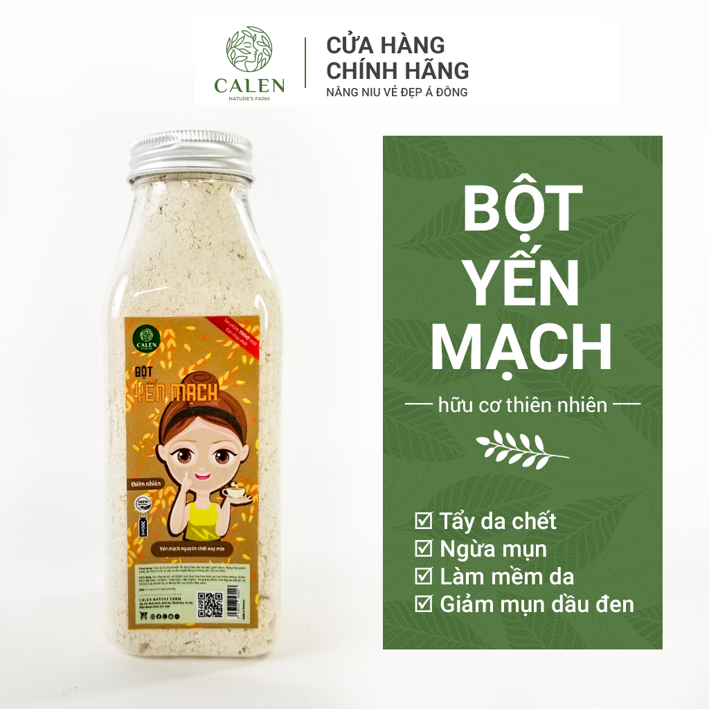  Bột yến mạch đắt mặt nạ tẩy da chết loại bỏ bụi nhờ trên da mặt Calen Mask 