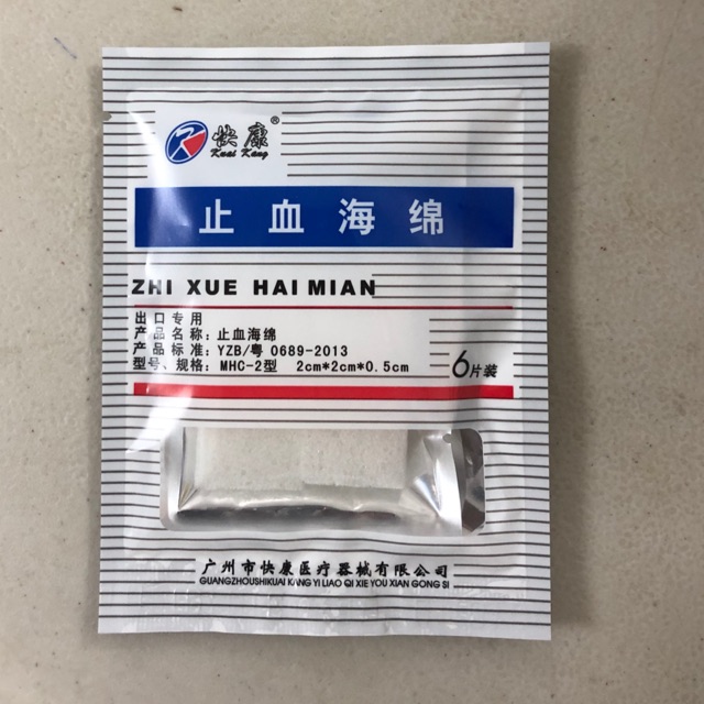Xốp cầm máu Trung Quốc