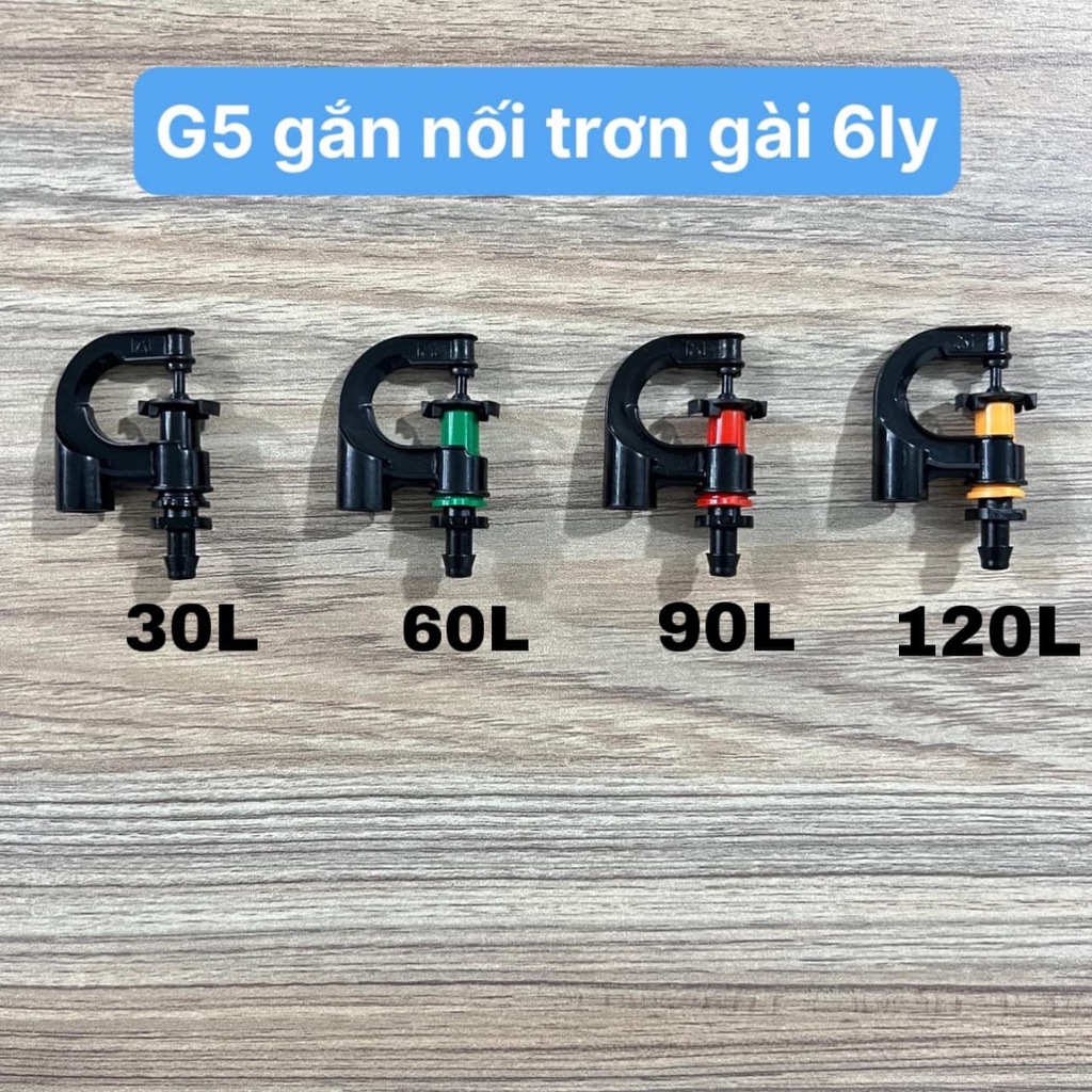 30 Béc tưới cây G5 cải tiến phun mưa tưới gốc chống côn trùng-Tặng nối 6ly chuyên tưới tại gốc phun mưa cây ăn trái