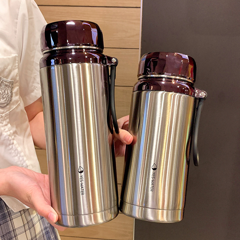 Bình giữ nhiệt cao cấp dung tích 1500ml khả năng giữ nhiệt cực đỉnh hoạ tiết vân kim cuong.