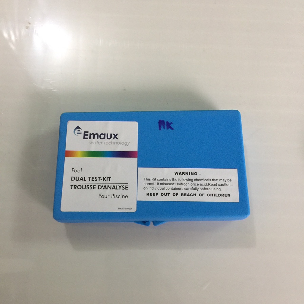 Bộ test nước bể bơi Emaux, thử độ pH và Clo cho bể bơi