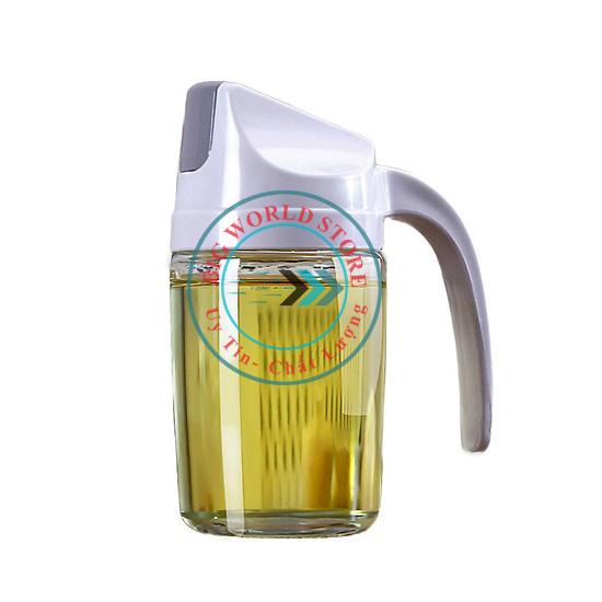 Bình đựng dầu ăn, nước mắm, xì dầu cao cấp tự động mở nắp khi rót 300ml