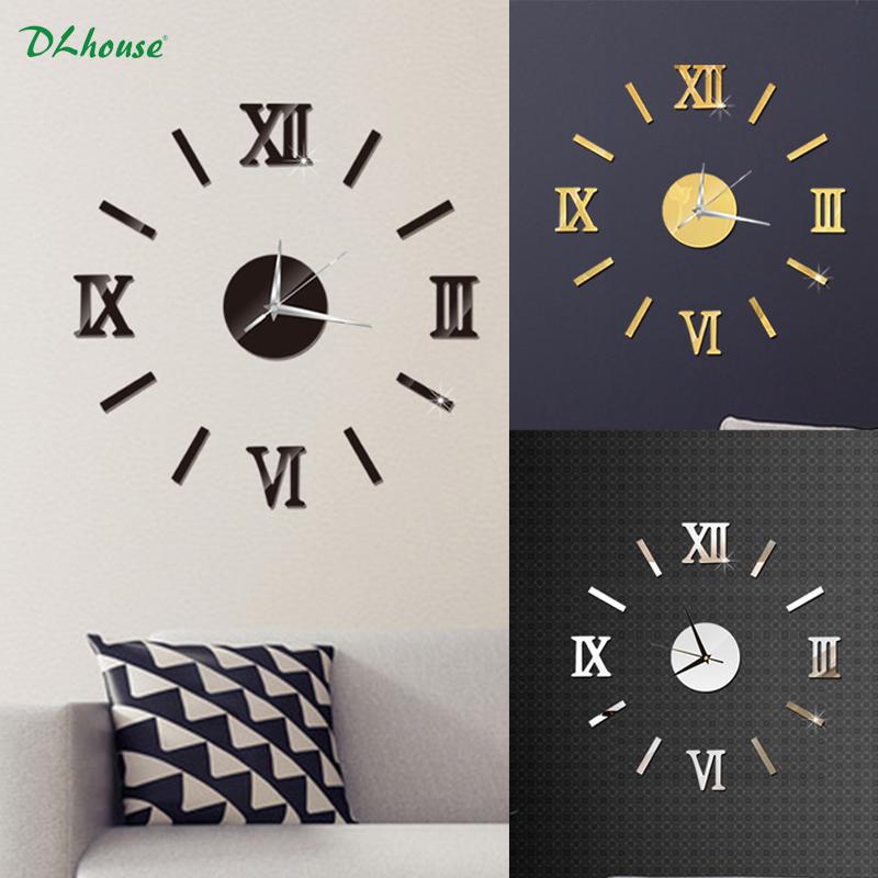 ĐỒNG HỒ DIY DÁN TƯỜNG CHỮ SỐ LA MÃ