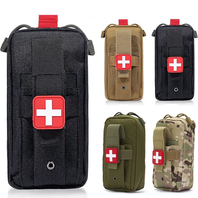 YF First Aid Kit Medical EDC Pouch MOLLE Outdoor Bag Tourniquet Scissors