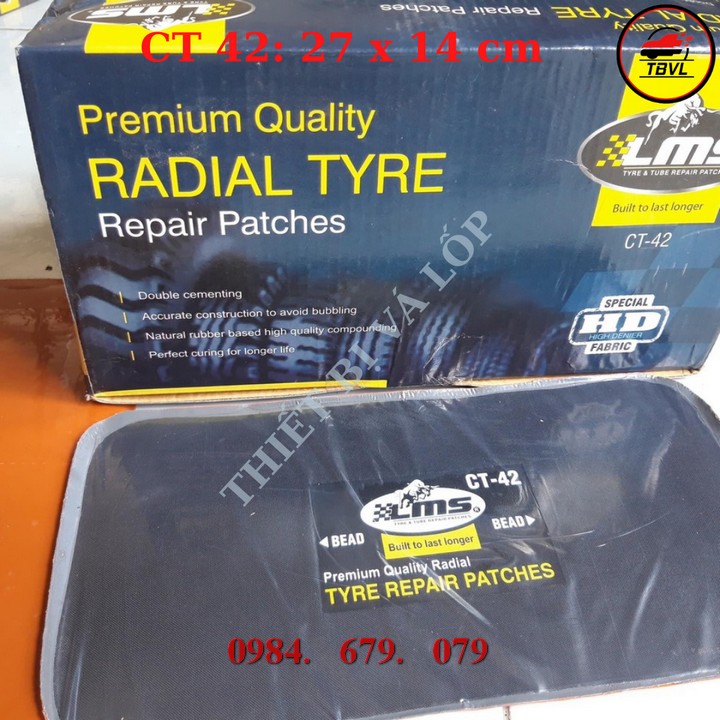 Miếng vá lốp lms ct-42 - bán lẻ theo miếng