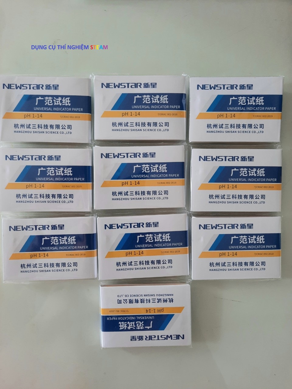 Combo 10 tập giấy quỳ tím đo ph 1-14