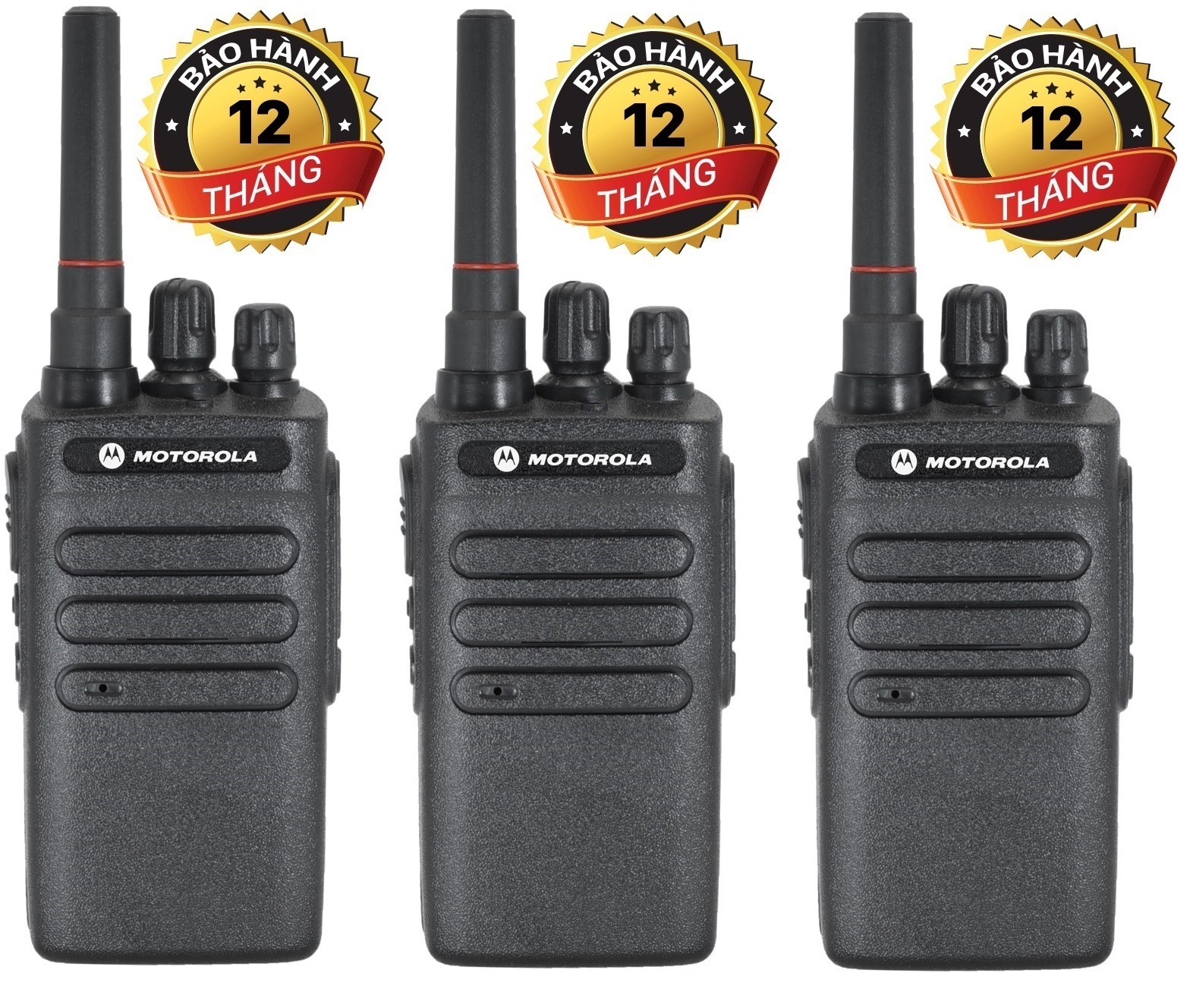 Bộ 3 Bộ đàm nhỏ gọn Motorola VX938(Anten ngắn, Pin dung lượng cao sử dụng trên 15 tiếng, Loa chống từ tính, Cự ly liên lạc xa)