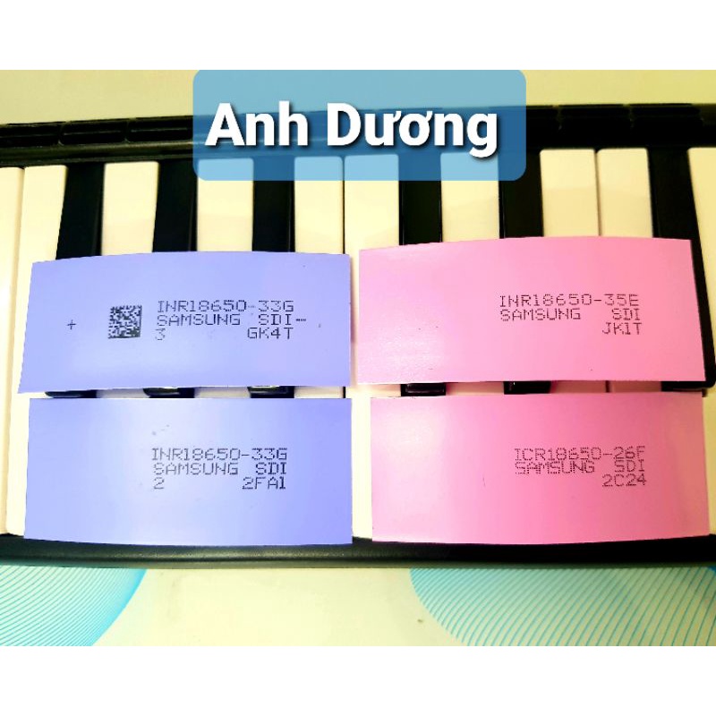 Bọc pin 18650 - gen co nhiệt samsung - set 10 cái
