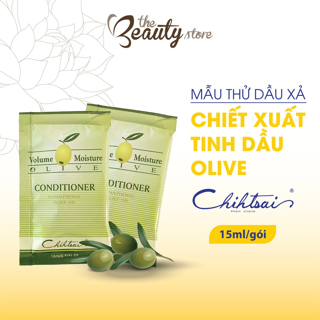 Mẫu Thử Dầu Xả Chăm Tóc Siêu Mượt Chihtsai Cấp Ẩm Sâu, Chiết Xuất Từ Tinh Dầu Olive Volume Moisture Olive MT02