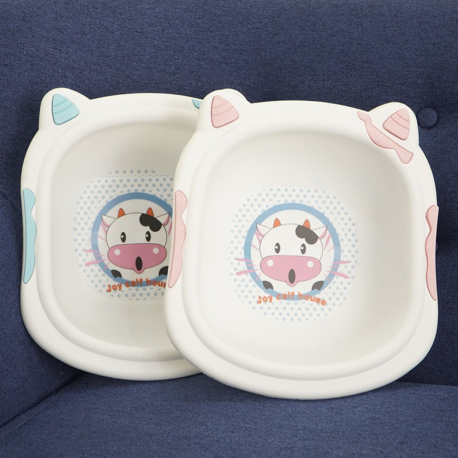 Chậu rửa mặt trẻ em cao cấp hình bò sữa