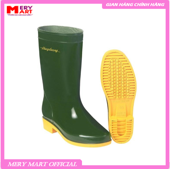 Ủng Bảo Hộ Lao Động Xanh Rêu Vàng - Thùy Dương Safety
