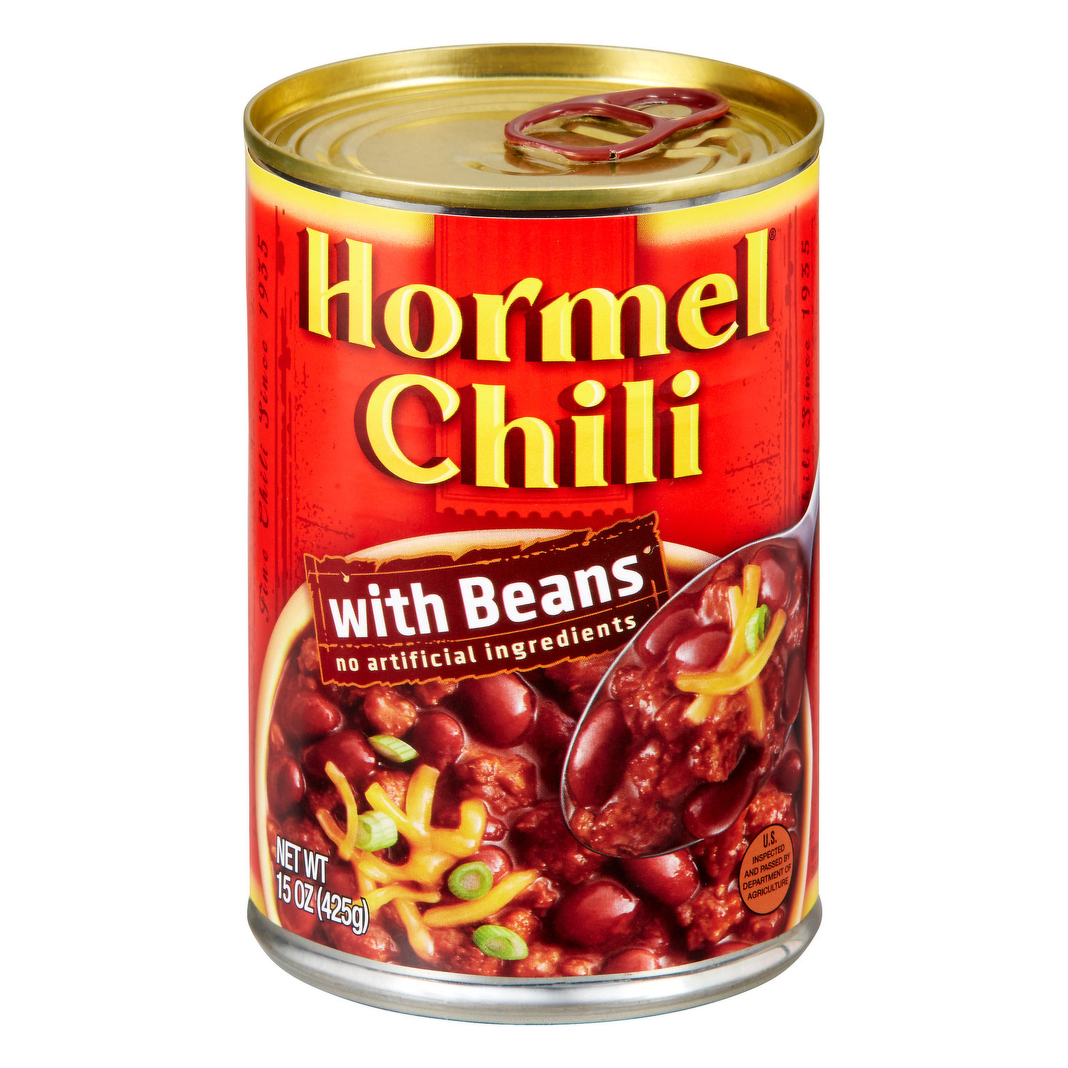 Thịt Hầm Nấu Ớt Với Đậu Hormel Chili With Beans, Hộp 425g 15 Oz.
