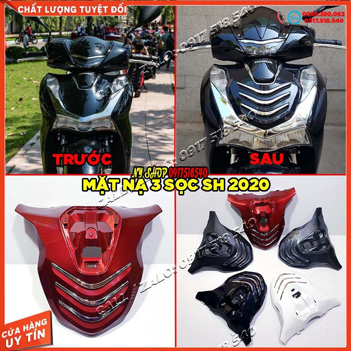 Mặt nạ sh 2020 - 2021 kiểu 3 sọc xi hàng motoraart chuẩn đẹp