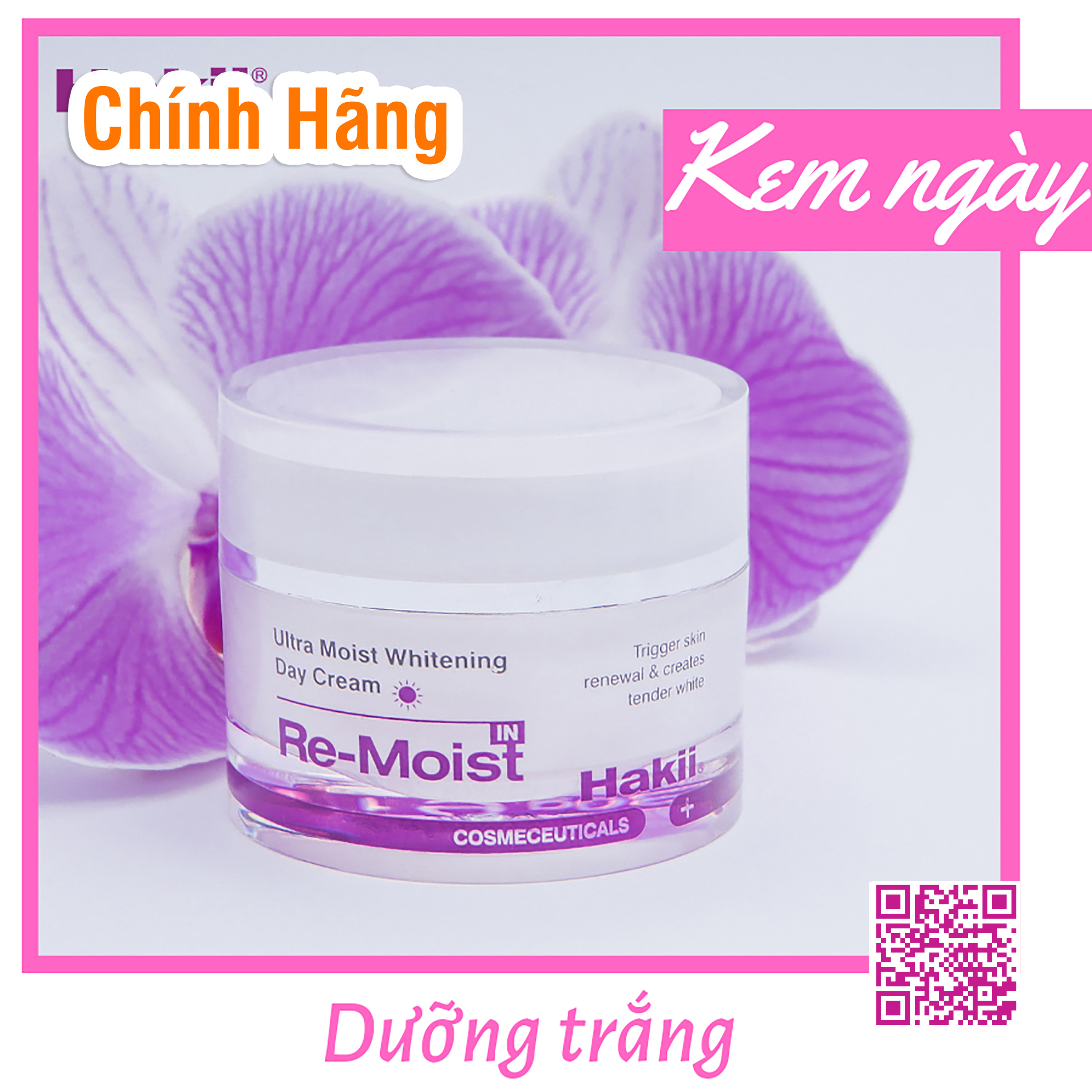 Kem dưỡng trắng da ban ngày hakii 30g - chính hãng