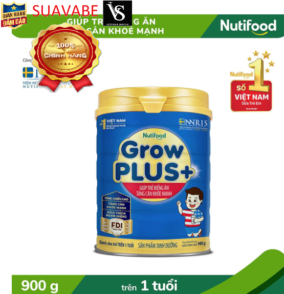 Sữa bột Nutifood tăng cân Grow Plus+ Weight Pro 900g