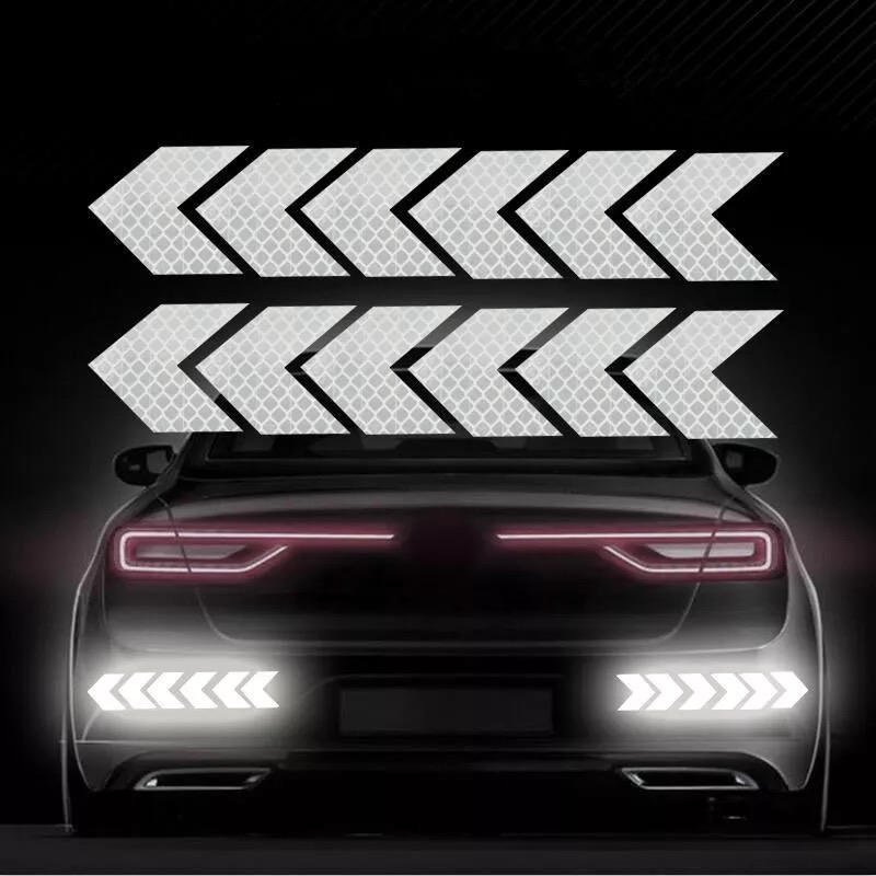 Bộ 12 miếng decal phản quang trang trí xe máy ô tô