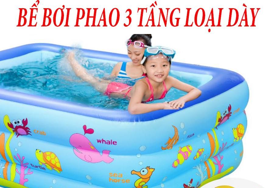 be boi cho be khuyen mai-Bể bơi phao trong nhà - gia đình , Hồ bơi phao cho bé cho trẻ em tập bơi, loại dày cao cấp cỡ lớn  Tập bơi - Tập Bơi. Giá hấp dẫn khi mua online