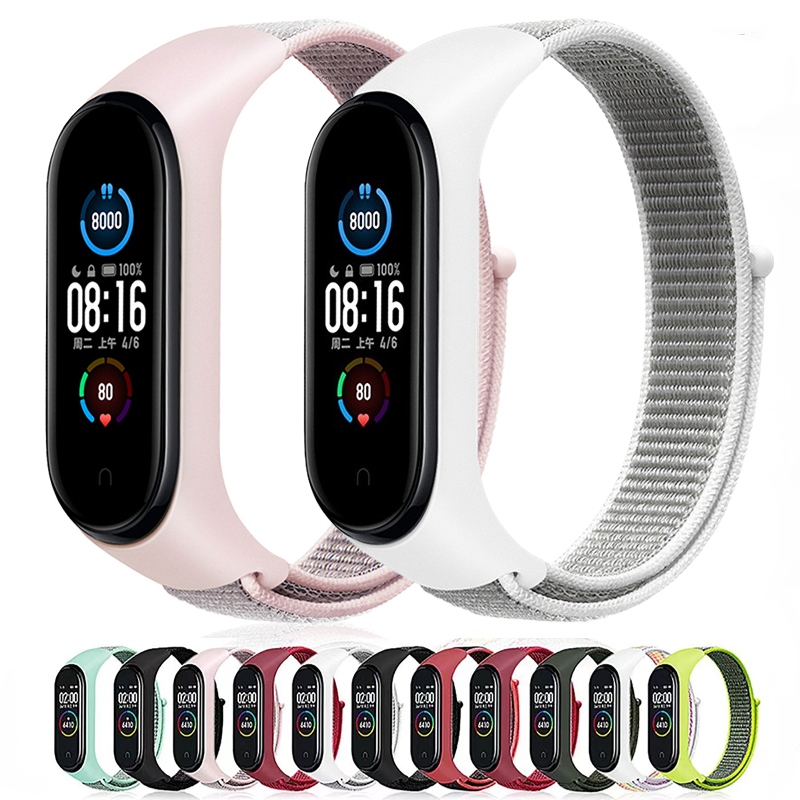 Nylon Strap Xiaomi Mi Band 5 Bracelet Nylon Xiaomi Mi Band 5