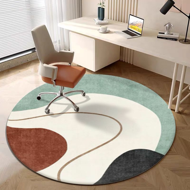 80/160/200cm thảm tròn trang trí phòng khách bắc âu , thảm trải sàn decor lông cừu mềm mịn.