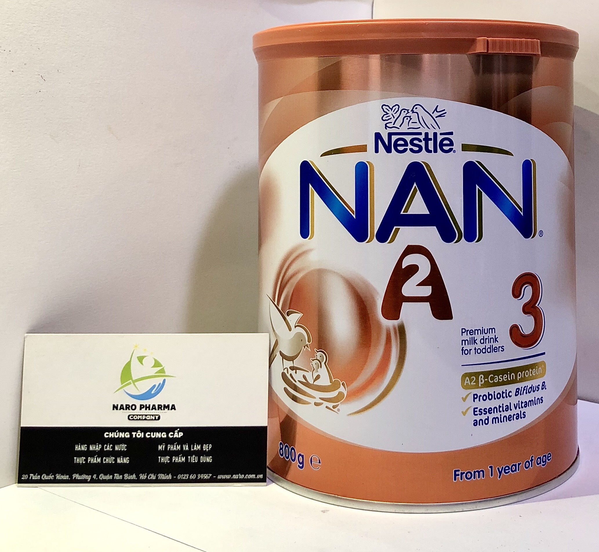 [ DATE THÁNG 6.2021 ] Sữa NAN  A2 số 3 800g (dành cho bé từ 1 tuổi)