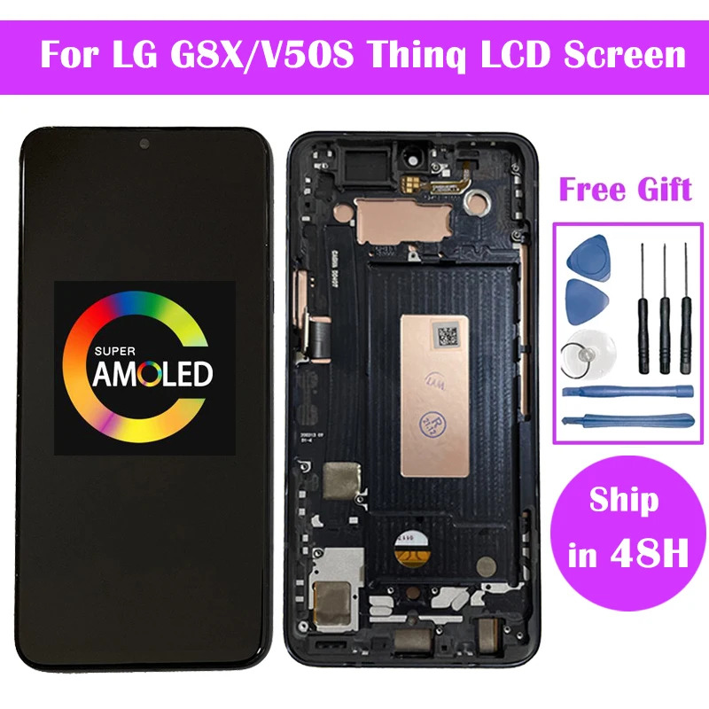 V50s thinq LCD cho LG g8x g8s G8 LCD màn hình hiển thị với khung cho LG G8 LCD phụ tùng thay thế