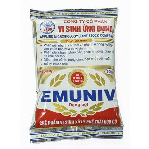 Combo 2 gói chế phẩm vi sinh xử lý chế phẩm hữu cơ EM  EMUNIV 200gr