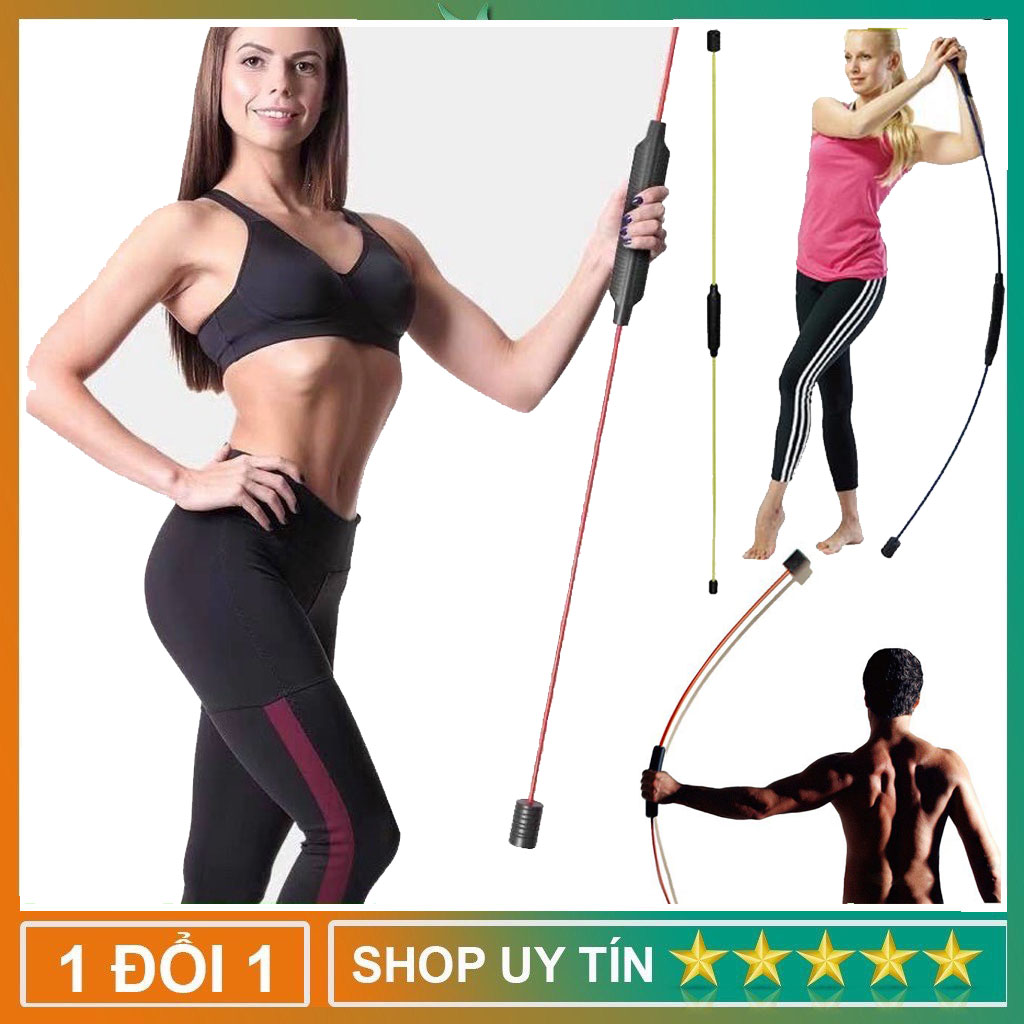 Dụng cụ thể dục thanh rung đàn hồi tập gym tr003