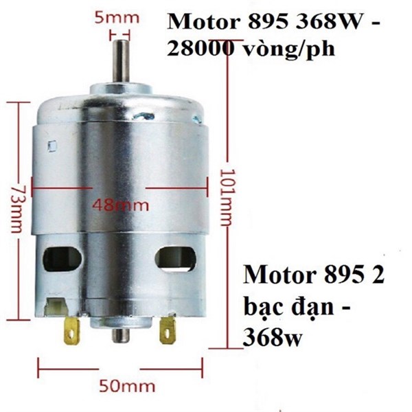 [HCM]Motor 895 loại tốt 12v 24v
