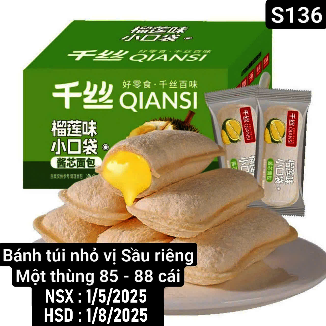  thùng bánh sữa chua 6 vị thơm ngon gồm vị đào phô mai dâu sữa chua sầu riêng vani kem 