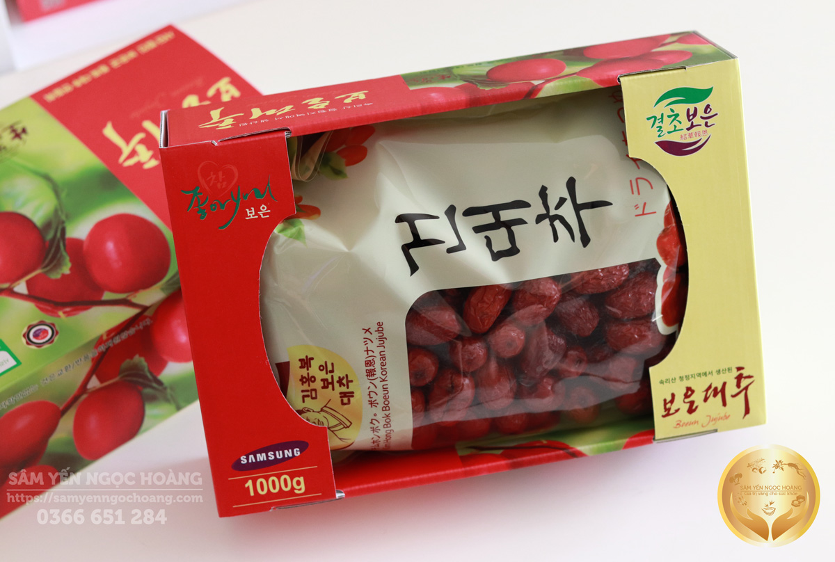 Táo đỏ Hàn Quốc sấy khô 1kg tặng kèm túi sách Hộp 1kg táo đỏ sấy khô cao cấp nâng cao sức khỏe