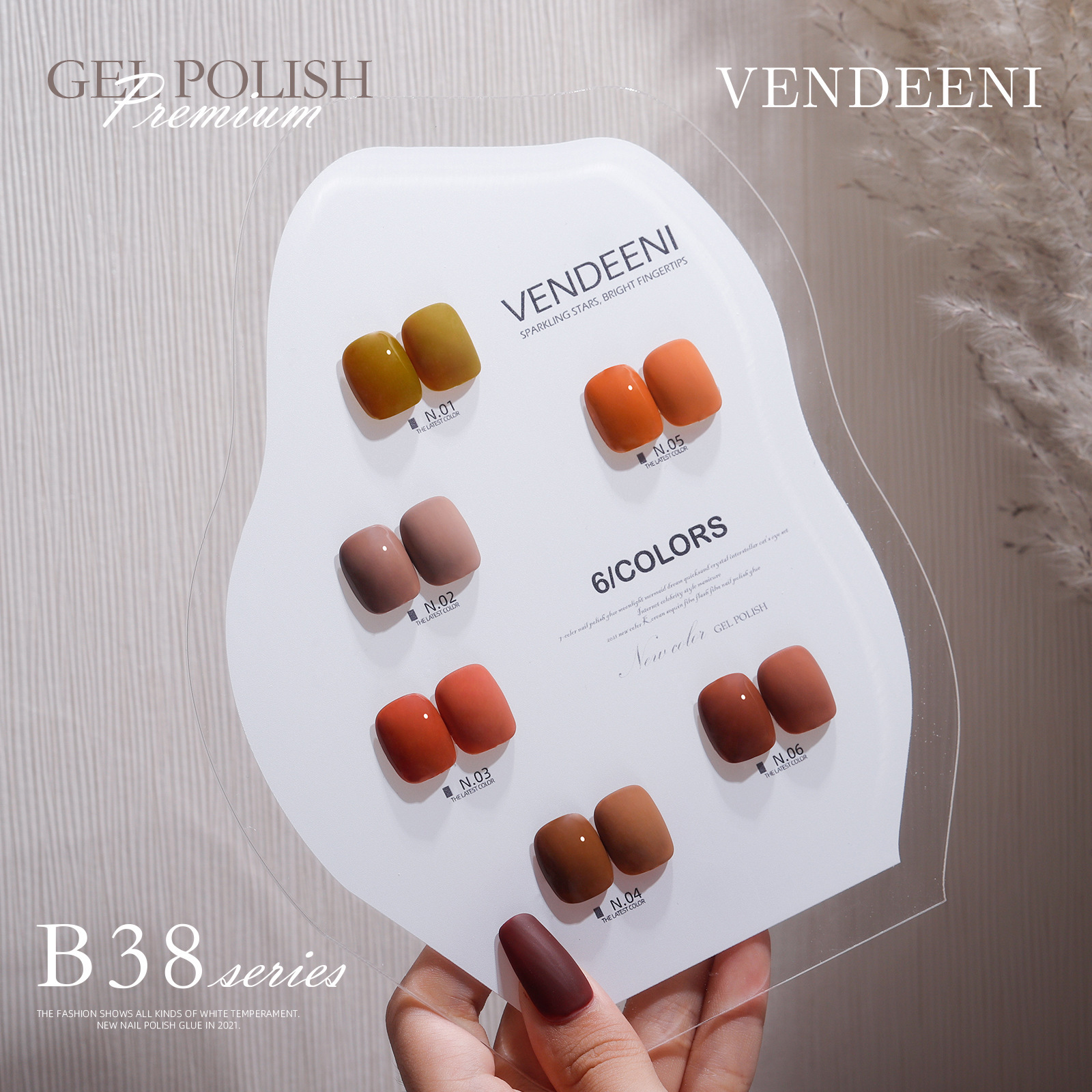 [CHÍNH HÃNG] Sơn gel VENDEENI chai đỏ mã B38 - 15ml - Lẻ màu