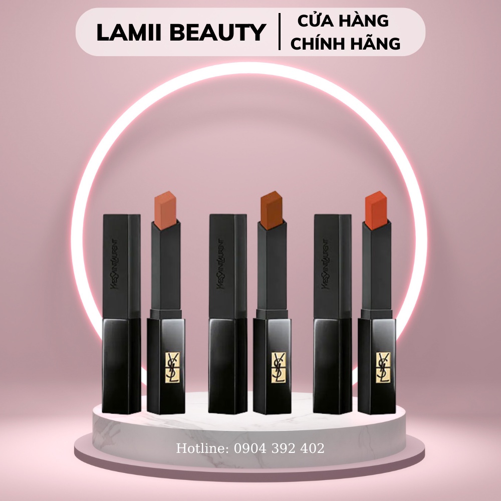 Son ysl slim velvet radical vỏ đen màu 301, 302, 313, 314 - lamii beauty