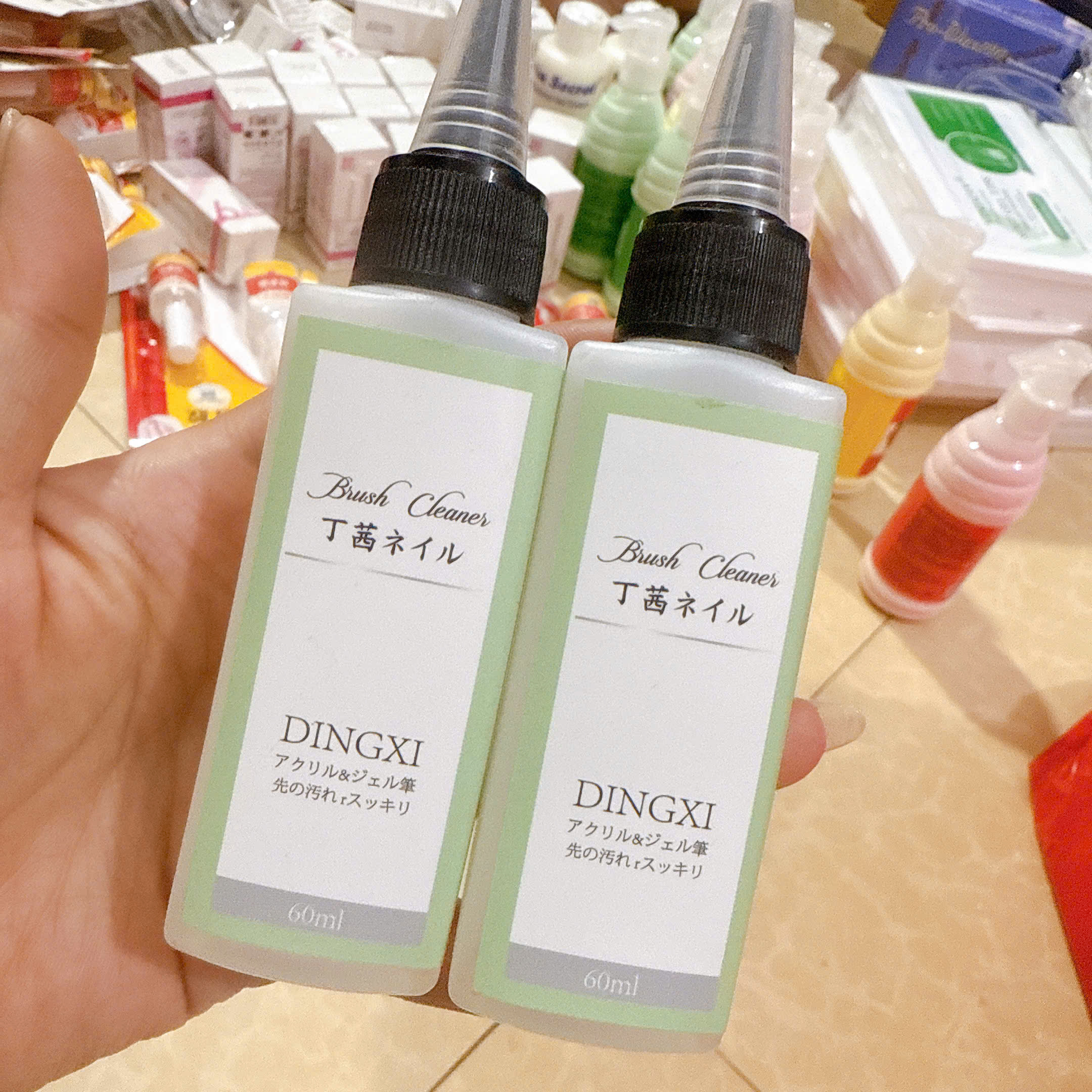 DẦU RỬA CỌ & DƯỠNG CỌ NAIL DINGXI – NƯỚC VỆ SINH CỌ GEL 60ML