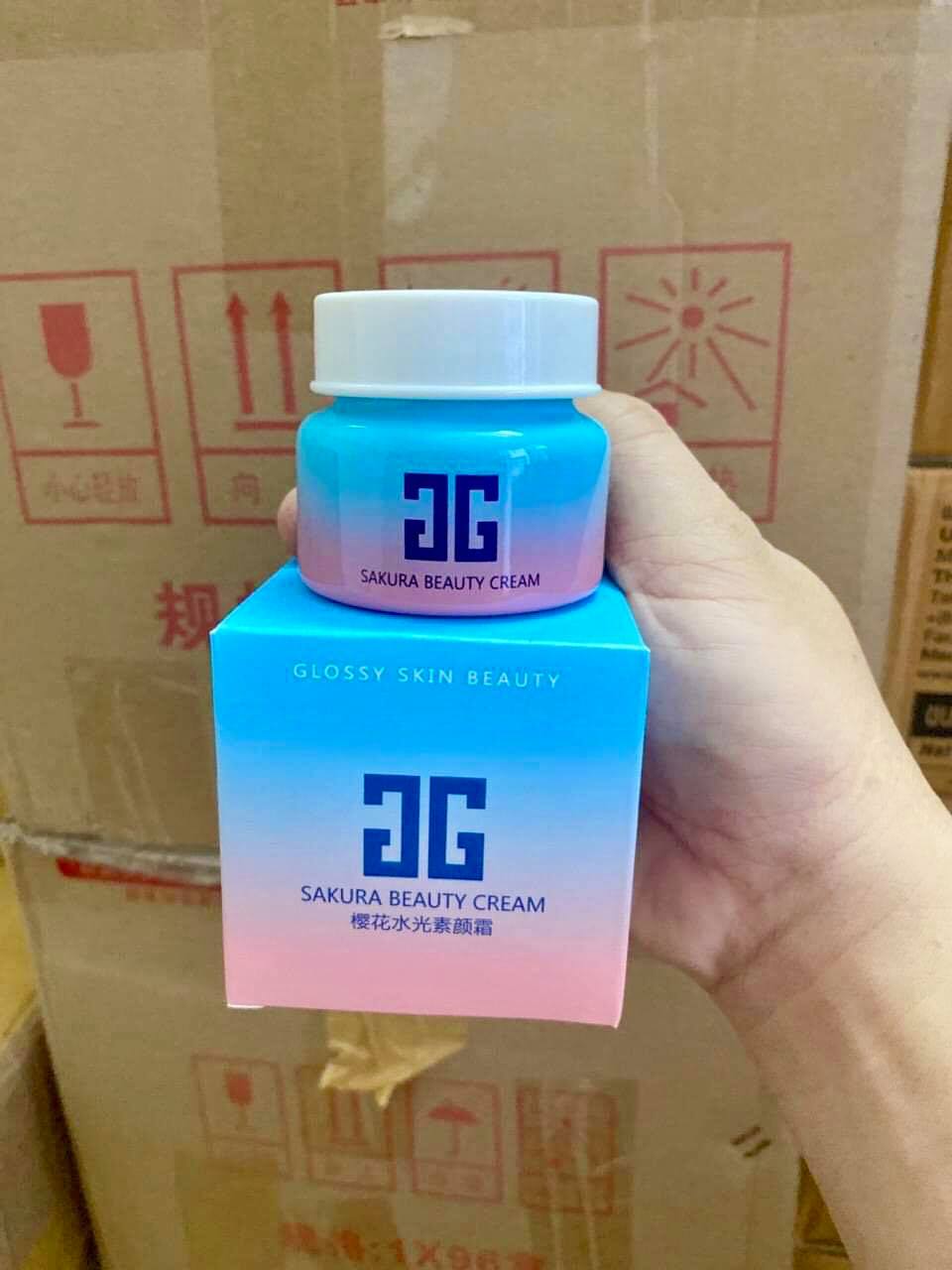 Kem xoá sạch nám hoa anh đào sakura beauty cream chính hãng 50g