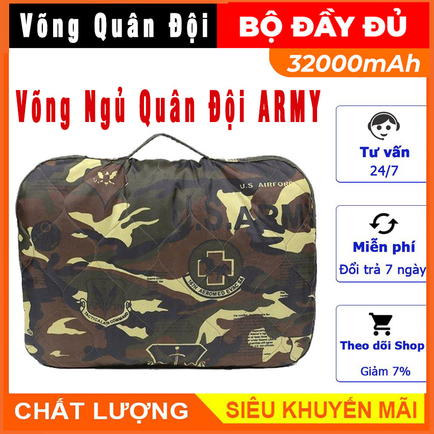 Võng mùng rằn ri 3 lớp tặng kèm 5 mét dây dù thay thế