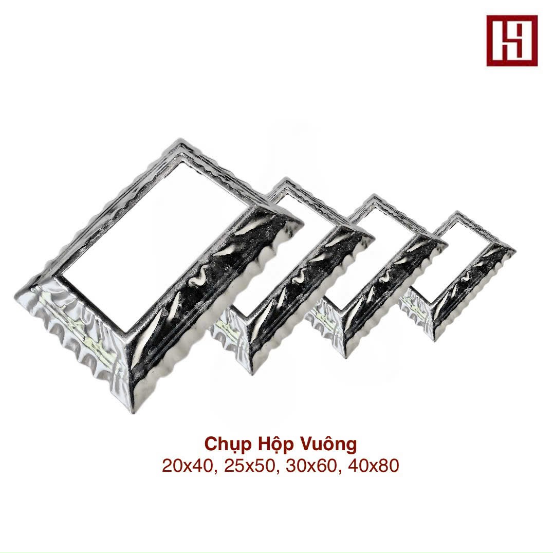 Chụp Hộp Vuông Inox 304, Chụp Che Chân Hộp Inox
