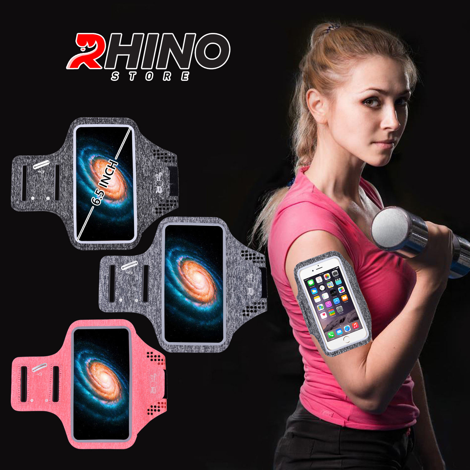 Bao đựng điện thoại đeo tay eXtreme TB101 6.5 inch, kháng nước, có chỗ cắm tai nghe, ai cũng có thể dùng được, thích hợp dùng cho chạy bộ đap xe leo núi