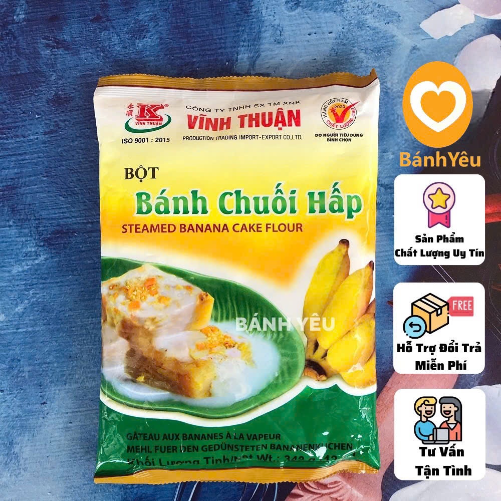 Bột bánh chuối Hấp Vĩnh Thuận 340g