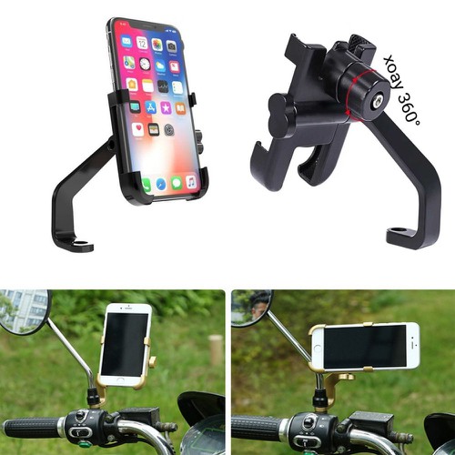 Giá đỡ điện thoại gắn xe máy c2 chống rung, chống cướp cực chắc chắn - vindecal bd