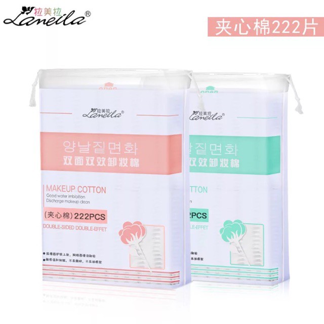 Bông tẩy trang nội địa Trung LANEILA 222 miếng