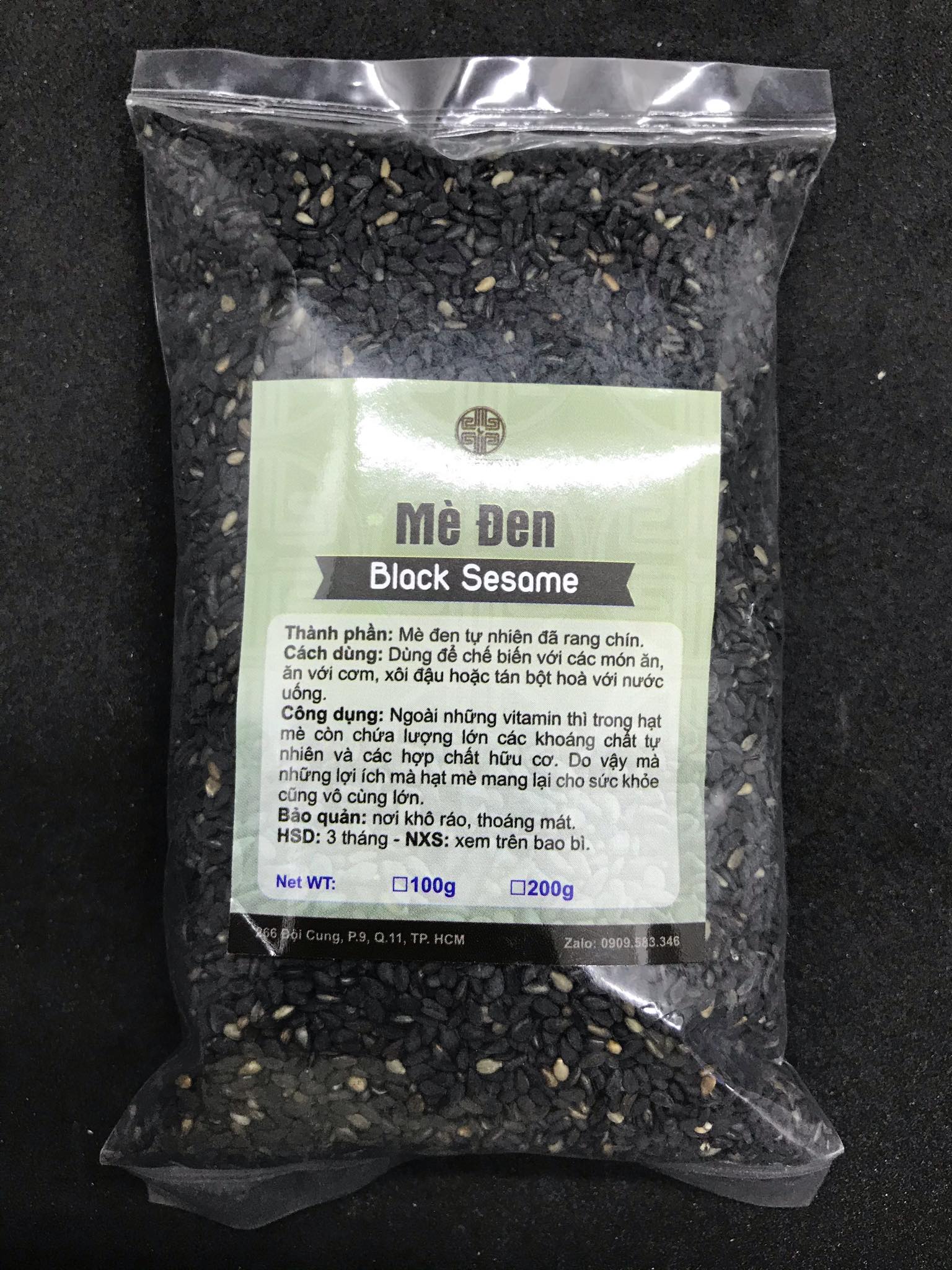Mè đen rang gói 100g
