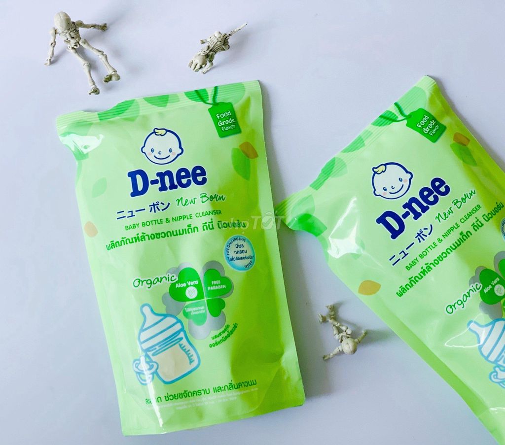 Nước rửa bình sữa dnee white tea organic thái lan dạng túi 500ml