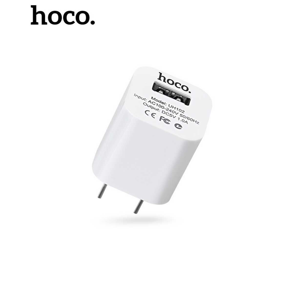 Củ sạc 1A Hoco UH102, cóc sạc dùng cho iPhone, iPad, Android - Chính hãng