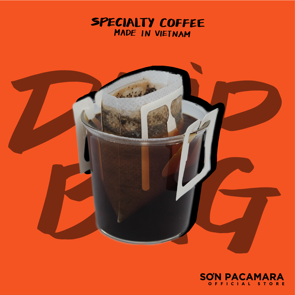 Cà Phê Phin Giấy Vị Nhẹ Tinh Tế (Hộp 8 Gói) – Phù Hợp Dùng Tại Văn Phòng, Camping – Việt Nam Specialty Coffee